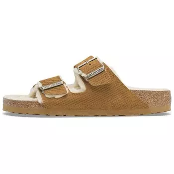 Шлепанцы Arizona Shearling Series унисекс Birkenstock, коричневый