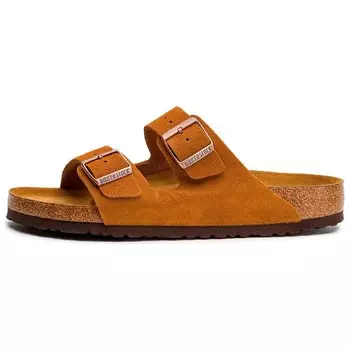 Шлепанцы Arizona Soft Footbed унисекс коричневый Birkenstock