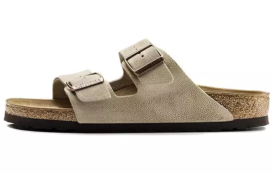 Шлепанцы Arizona Suede Taupe Birkenstock, серый