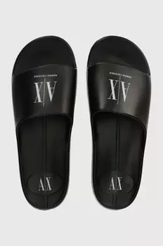 Шлепанцы Armani Exchange, черный