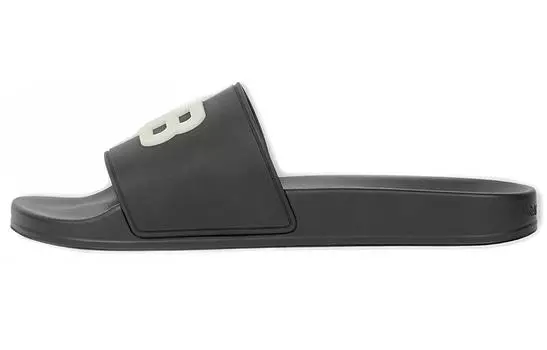 Шлепанцы Balenciaga с логотипом, черный