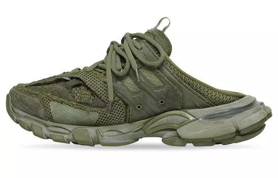 Шлепанцы Balenciaga Track 1.0 мужские, темно-зеленый