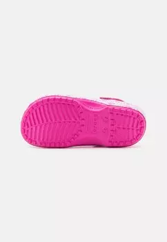 Шлепанцы Barbie Crocs, неоновый розовый