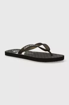 Шлепанцы Beach Sandal Glossy Calvin Klein Jeans, черный