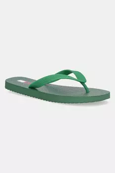 Шлепанцы BEACH SANDAL Tommy Jeans, зеленый