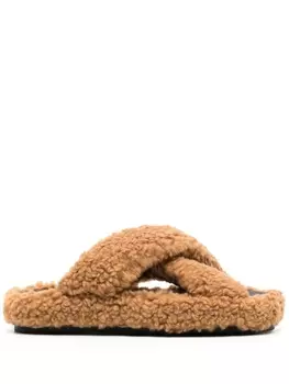 Шлепанцы Biba с искусственным мехом Apparis, коричневый