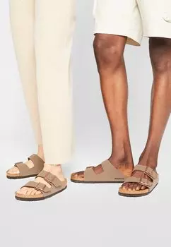 Шлепанцы унисекс Birkenstock из экокожи, бежевый