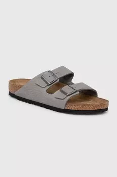Шлепанцы Birkenstock Arizona из нубука, серый