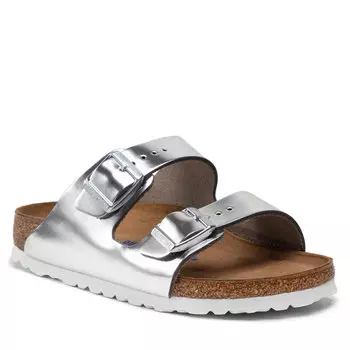 Шлепанцы Birkenstock Arizona, серебро