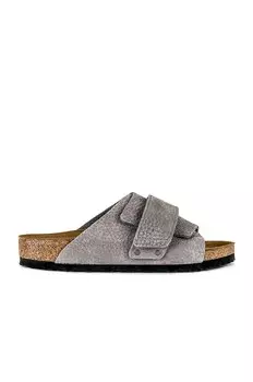Шлепанцы Birkenstock Kyoto, цвет Desert Buck & Whale Gray