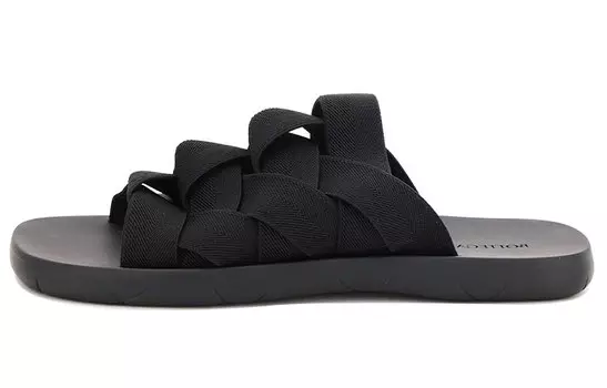 Мужские шлепанцы Bottega Veneta, черный
