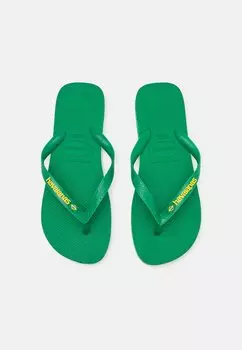 Шлепанцы BRASIL LOGO UNISEX Havaianas, цвет patria green/yellow citrico