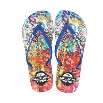 Шлепанцы Brasileras, цвет dunkelblau/trkisblau