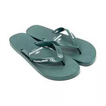 Шлепанцы Brasileras, цвет dunkelgrn/dunkelgrn