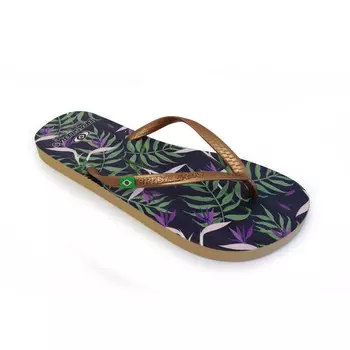 Шлепанцы Brasileras, цвет gold/gold