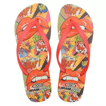 Шлепанцы Brasileras, красный