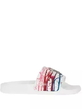 Шлепанцы Brett с логотипом Giuseppe Zanotti, белый