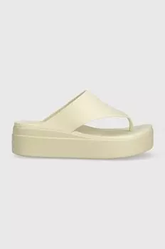 Шлепанцы Brooklyn Flip Crocs, бежевый