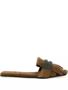 Шлепанцы Brunello Cucinelli Monile, коричневый