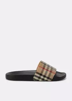 Шлепанцы BURBERRY Furley slides, принт