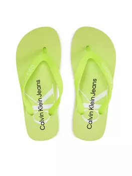 Шлепанцы Calvin Klein Jeans Beach Sandal Monologo Tpu YW0YW01246, зеленый