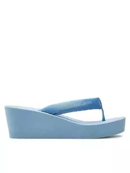 Шлепанцы Calvin Klein Jeans Chancletas Beach Wedge Sandal Padded Ny, синий