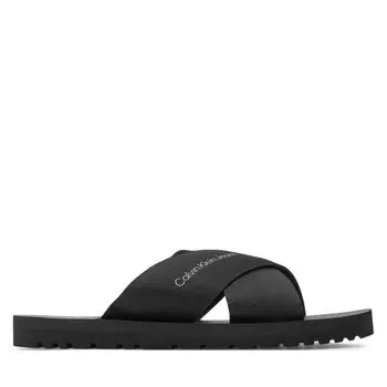 Шлепанцы Calvin Klein Jeans Cross Sandal Slipon Rp In Btw YM0YM00942 Triple Black 0GT, черный