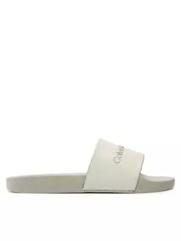 Шлепанцы Calvin Klein Jeans Slide Instituitional Mtr, экрю
