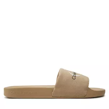 Шлепанцы Calvin Klein Jeans Slide Monogram Co YM0YM00061 White Pepper/Bright White 01I, бежевый
