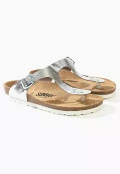 Шлепанцы CAMELIA SUNBAY, серебристого цвета