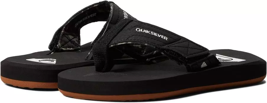 Шлепанцы Carver Switch Youth Quiksilver, цвет Black/Black/Brown