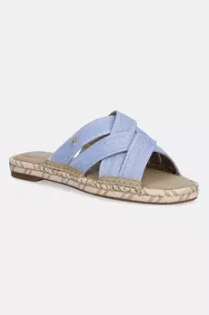 Шлепанцы Chambray espadrille mule Tommy Hilfiger, синий