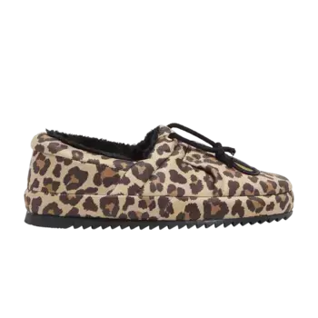 Шлепанцы Champion Wmns University Print Slippers Black Leopard, коричневый