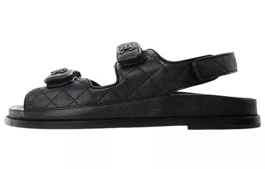 Женские сандалии Chanel, черный