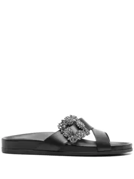 Шлепанцы Chilanghi Manolo Blahnik, черный