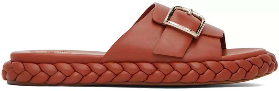 шлепанцы Chloe Brown с принтом