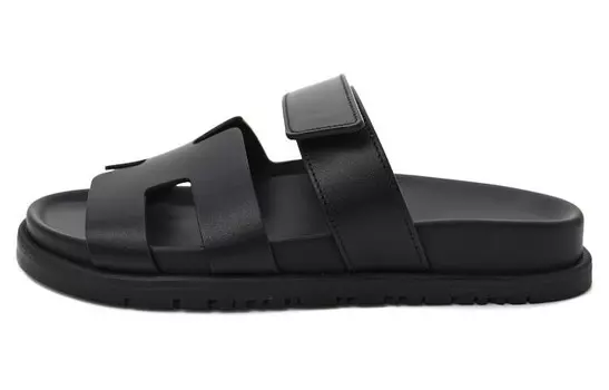 Шлепанцы Chypre мужские черные Hermes