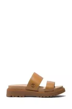 Шлепанцы Clairemont Way с перекрещивающимися бретелями Timberland, бежевый