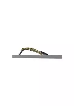 Шлепанцы Classic Aby Army Green uzurii, серебро