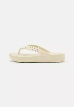 Шлепанцы CLASSIC PLATFORM FLIP Crocs, цвет bone