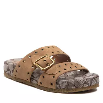 Шлепанцы Coach AllySuede, бежевый