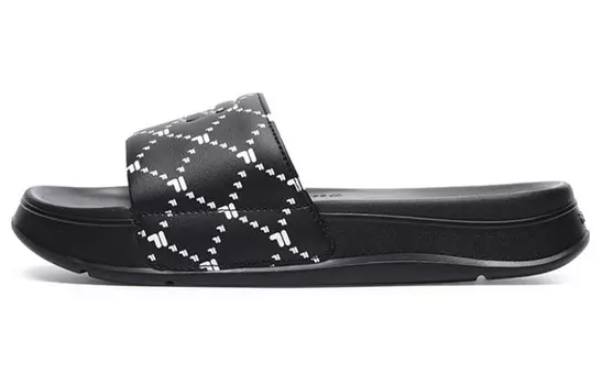 Шлепанцы Como женские, черные/белые Fila Fusion