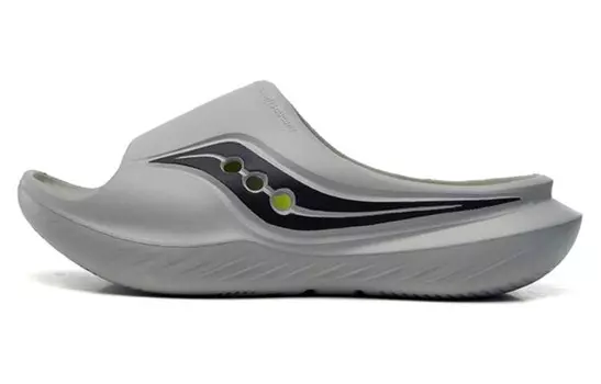 Шлепанцы Cradle унисекс, черные/серые Saucony