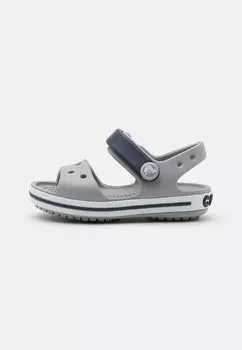 Шлепанцы CROCBAND SANDAL KIDS Crocs, цвет light grey/navy