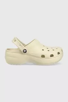 Шлепанцы Crocs, бежевый