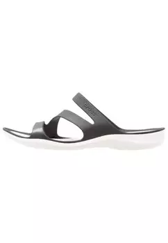 Шлепанцы Crocs, черно-белый