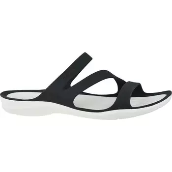 Шлепанцы Crocs, черный/белый