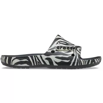 Шлепанцы Crocs Classic Animal Remix, черный