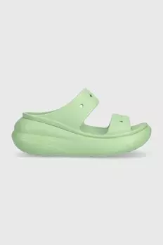 Шлепанцы Crocs Classic Crush Sandal, зеленый