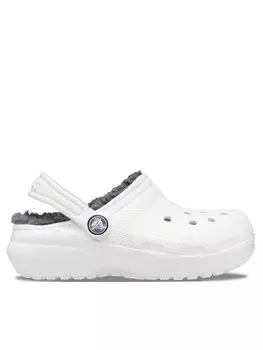 Шлепанцы Crocs Classic Lined Clog Kids 207010 Blanco, белый
